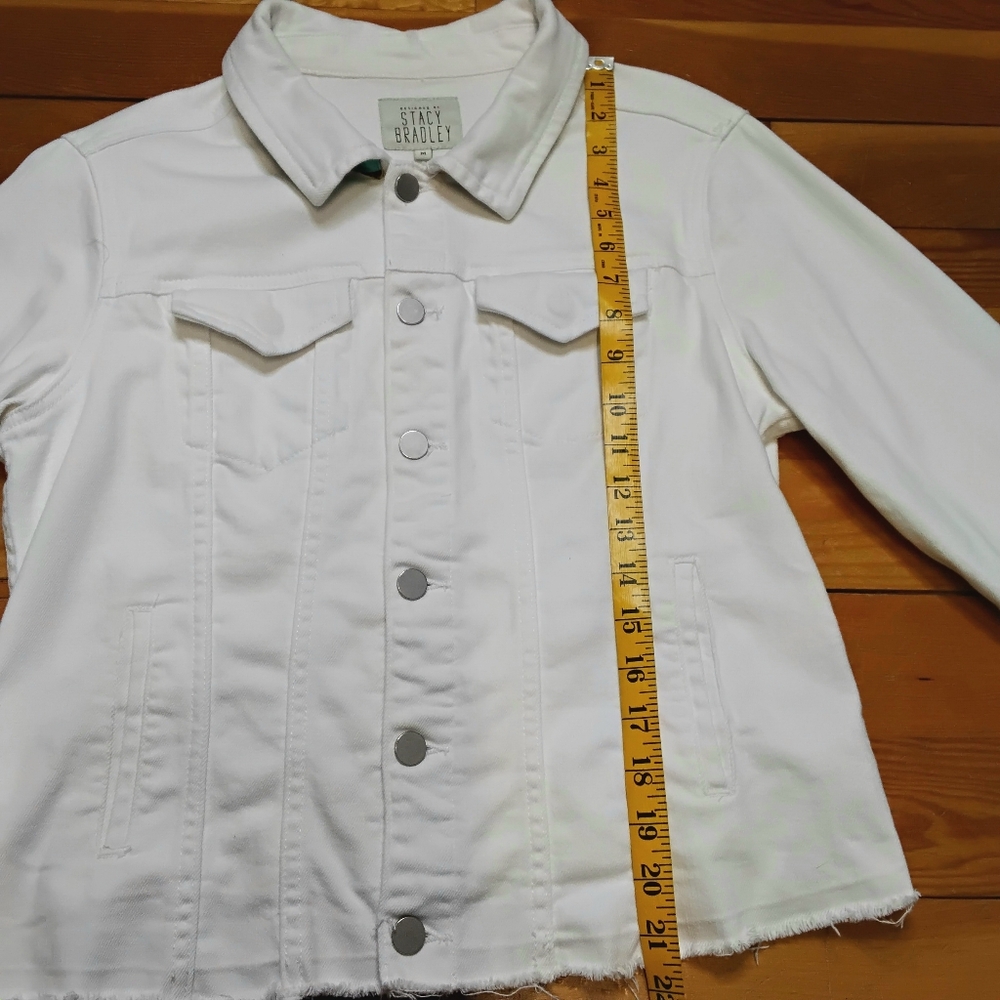 Stacy Bradley Print Back Jean Jacket - Picture 8 of 13